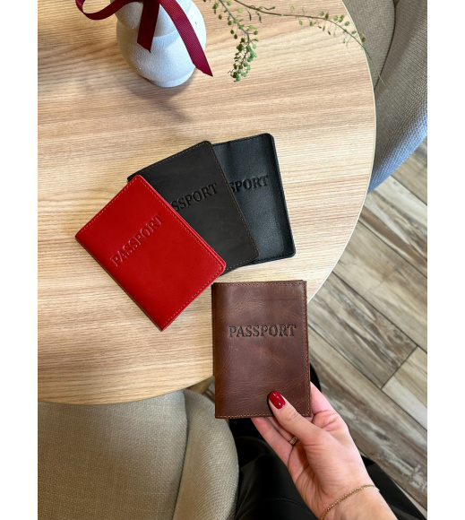 Кожаная обложка для паспорта с надписью 1940