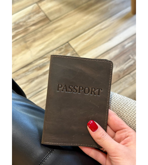 Кожаная обложка для паспорта с надписью 1940
