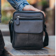 Сумка мужская через плечо 17х21х5, барсетка для обучения, мессенджер для телефона Tiding Bag IT-73302 черная