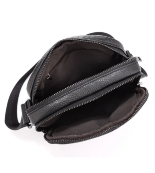 Сумка мужская через плечо 17х21х5, барсетка для обучения, мессенджер для телефона Tiding Bag IT-73302 черная