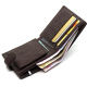 Кожаный мужской портмоне на кнопке ST Leather ST104 Коричневый