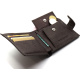 Кожаный мужской портмоне на кнопке ST Leather ST104 Коричневый