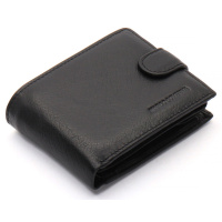 Черный мужской портмоне из натуральной кожи с визитницей Marco Coverna MC-2057-1