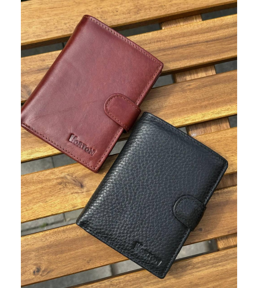 Мужской кожаный кошелек люкс, мужской портмоне натуральная кожа HORTON 301B