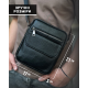 Сумка мужская через плечо 17х21х5, барсетка для обучения, мессенджер для телефона Tiding Bag IT-73302 черная