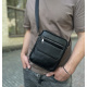 Сумка мужская через плечо 17х21х5, барсетка для обучения, мессенджер для телефона Tiding Bag IT-73302 черная