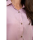 Свободная блуза с объемными рукавами пудрового цвета 115R434-3