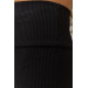 Лосини жіночі в рубчик на флісі, колір чорний, 205R706