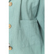 Костюм жіночий вільного крою тканина льон, колір світло-оливковий, 177R024