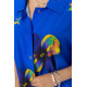 Рубашка женская батал, цвет электрик, 102R5220