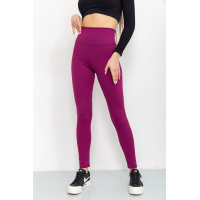 Лосины женские в рубчик, цвет марсала, 205R606