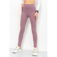 Лосины женские в рубчик, цвет сливовый, 205R606