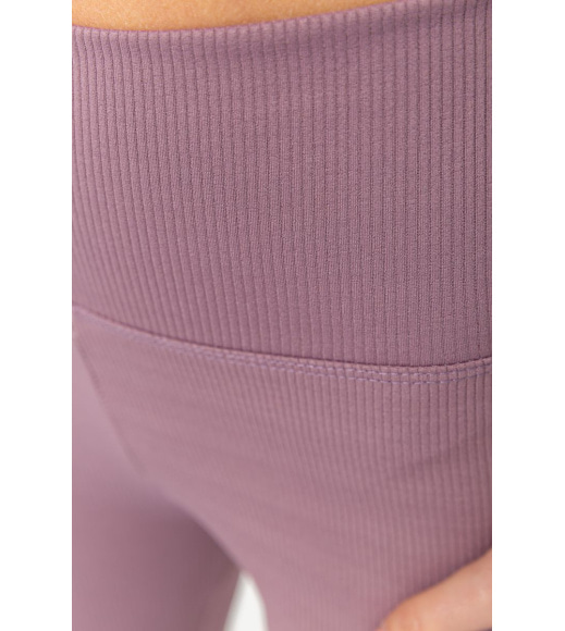 Лосини жіночі в рубчик, колір сливовий, 205R606