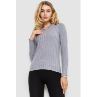 Кофта женская однотонная, цвет серый, 204R018