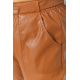 Штани зі штучної шкіри жіночі, колір світло-коричневий, 102R5145
