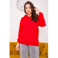 Женское худи двонитка, красного цвета, 102R282