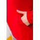 Женское худи двонитка, красного цвета, 102R282