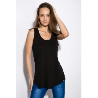 Майка женская однотонная, цвет черный, AG-0011000