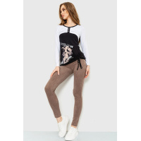 Кофта женская, цвет черно-белый, 167R2106