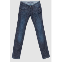 Джинсы женские, цвет темно-синий, 201R371