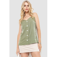 Блуза на бретелях, цвет оливковый, 102R215