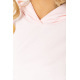 Худи женский двухнитка с капюшоном, цвет светло-розовый, 102R356
