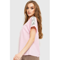 Блуза повседневная, цвет светло-розовый, 230R101-2