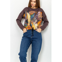 Cвитшот женский, цвет шоколадный, 167R745