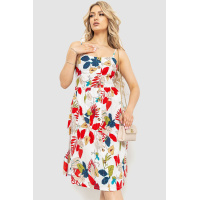 Сарафан женский с цветочным принтом, цвет молочный, 221R1932-4