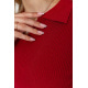Кофта женская в рубчик, цвет бордовый, 204R015