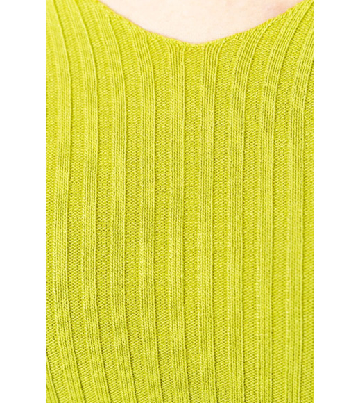 Майка женская в рубчик, цвет салатовый, 204R028