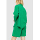 Костюм женский свободного кроя ткань лен, цвет зеленый, 177R024