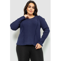 Лонгслив женский полубатал, цвет синий, 102R325-1