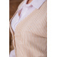 Женская рубашка, с декором в бело-бежевую полоску, 119R320