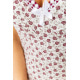Ночная рубашка с цветочным принтом, цвет молочно-бордовый, 219RTA-330