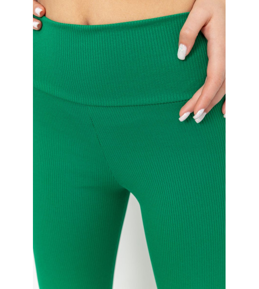 Лосини жіночі в рубчик, колір зелений, 205R606