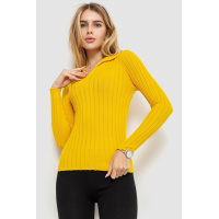 Кофта женская однотонная, цвет горчичный, 204R018