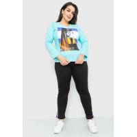 Костюм женский, цвет мятно-черный, 231R5367