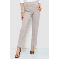 Брюки женские классические, цвет бежевый, 214R318