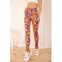 Лосины женские с утяжкой и принтом, цвет Красный, 172R12-2