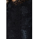 Блуза женская классическая гипюровая, цвет черный, 204R154