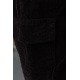Штаны женские вельвет, цвет черный, 164R259