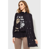 Кофта женская, цвет черный, 167R2104