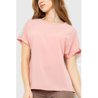 Блуза повседневная, цвет пудровый, 230R101-2