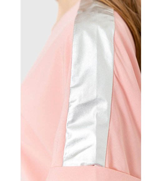 Блуза повсякденна, колір пудровий, 230R101-2