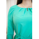 Блузка с рукавами 3/4 и поясом цвет Зеленый 172R1-1
