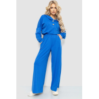 Костюм женский свободного кроя, цвет электрик, 115R0506