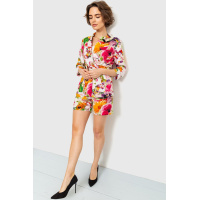Костюм женский с цветочным принтом, цвет разноцветный, 115R0451