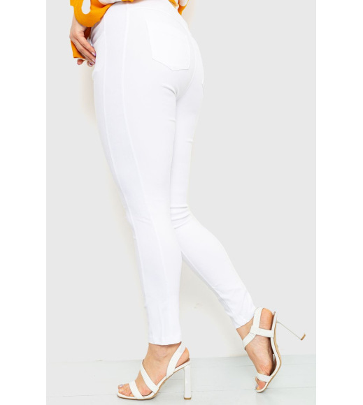 Жіночі джегінси рвані колір Білий 102R5085-1