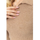 Кофта женская в рубчик, цвет бежевый, 204R015